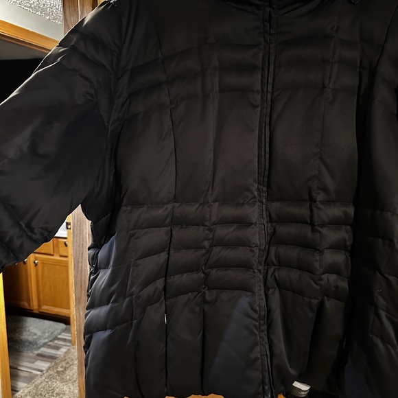 Women's Shiny Brown Puffer Jacket - Picture 2 of 9